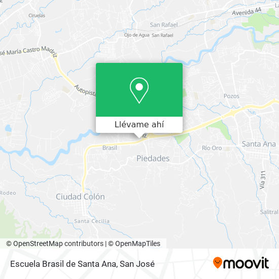 Mapa de Escuela Brasil de Santa Ana