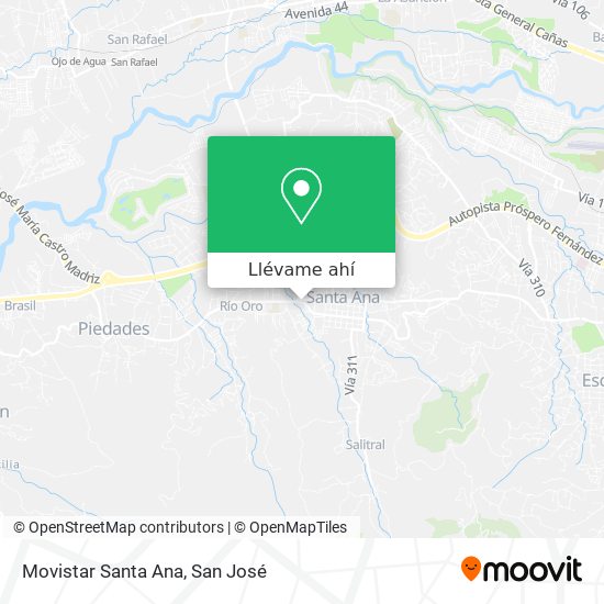 Mapa de Movistar Santa Ana