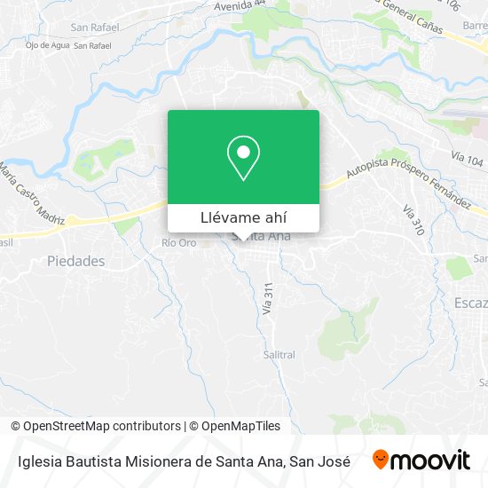 Mapa de Iglesia Bautista Misionera de Santa Ana