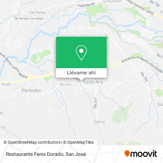 Mapa de Restaurante Fenix Dorado