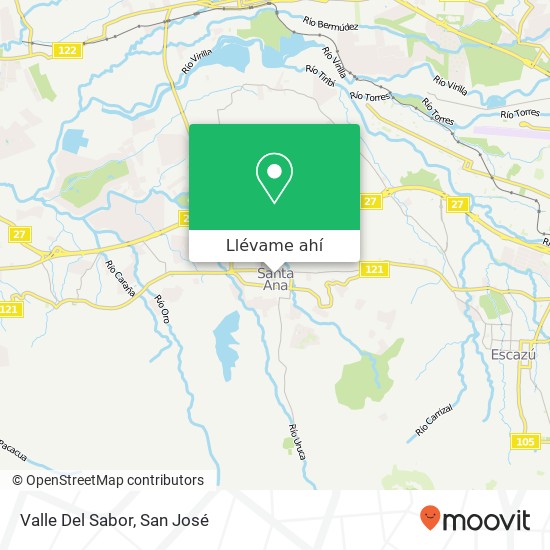 Mapa de Valle Del Sabor