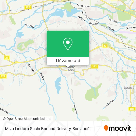 Mapa de Mizu Lindora Sushi Bar and Delivery