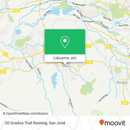 Mapa de 30 Grados Trail Running