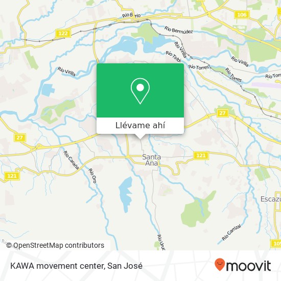 Mapa de KAWA movement center