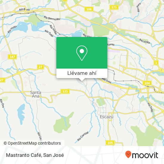 Mapa de Mastranto Café