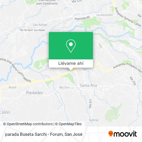 Mapa de parada Buseta Sarchi - Forum
