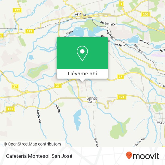 Mapa de Cafeteria Montesol