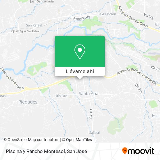 Mapa de Piscina y Rancho Montesol