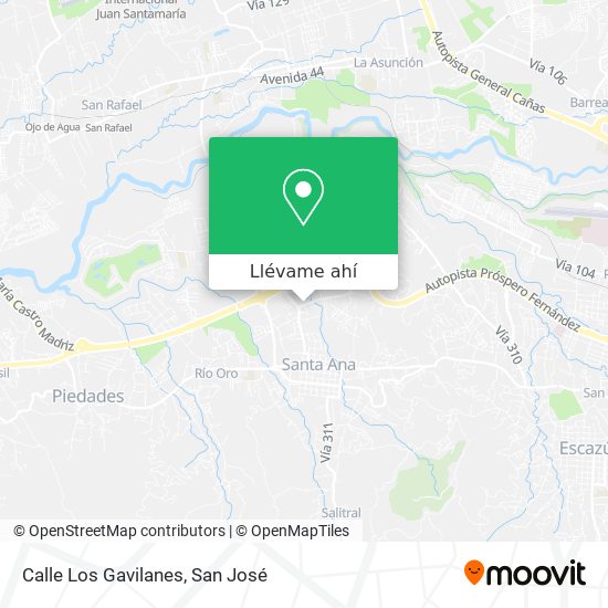 Mapa de Calle Los Gavilanes