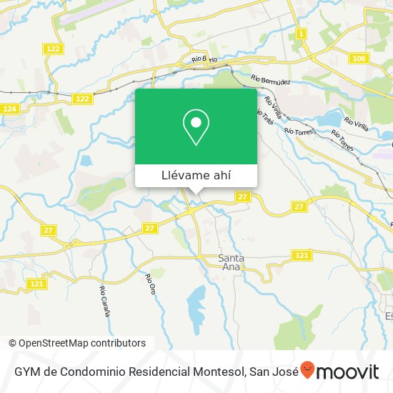 Mapa de GYM de Condominio Residencial Montesol