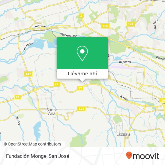Mapa de Fundación Monge