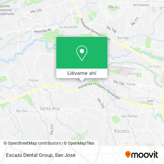 Mapa de Escazú Dental Group