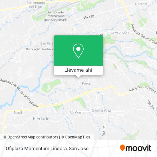 Mapa de Ofiplaza Momentum Lindora