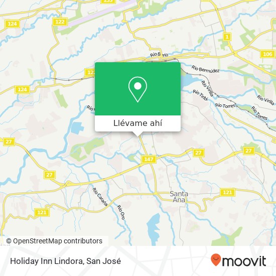 Mapa de Holiday Inn Lindora
