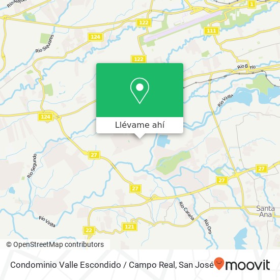 Mapa de Condominio Valle Escondido / Campo Real