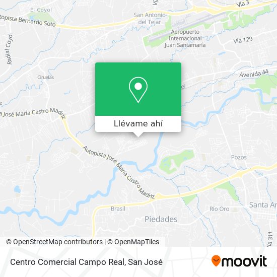 Mapa de Centro Comercial Campo Real