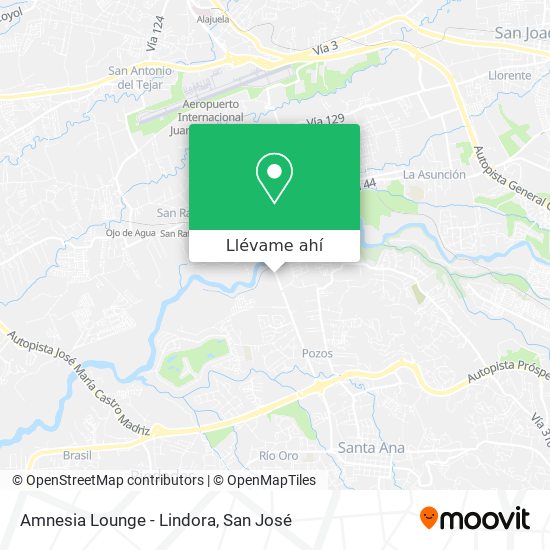 Mapa de Amnesia Lounge - Lindora
