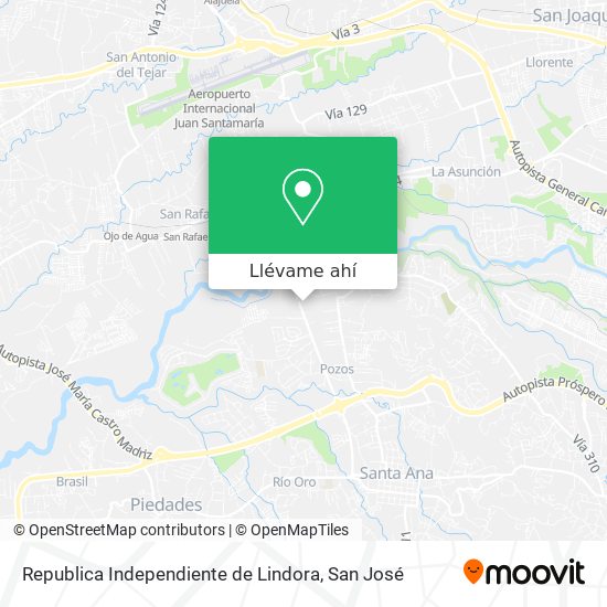 Mapa de Republica Independiente de Lindora