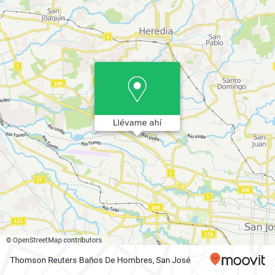 Mapa de Thomson Reuters Baños De Hombres