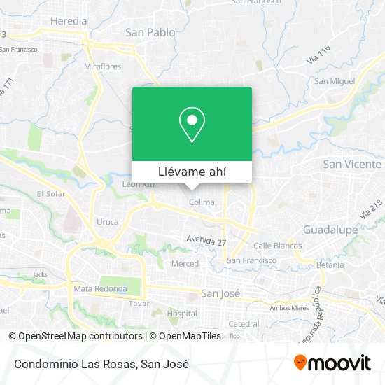 Mapa de Condominio Las Rosas