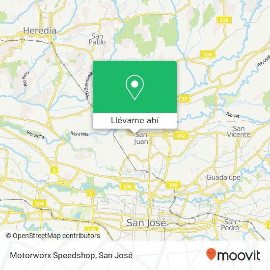 Mapa de Motorworx Speedshop