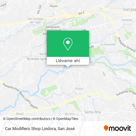 Mapa de Car Modifiers Shop Lindora