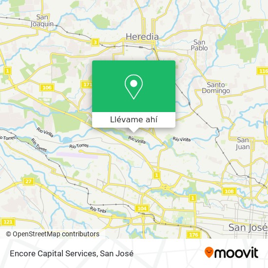Mapa de Encore Capital Services