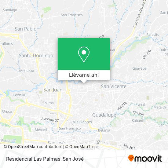 Mapa de Residencial Las Palmas