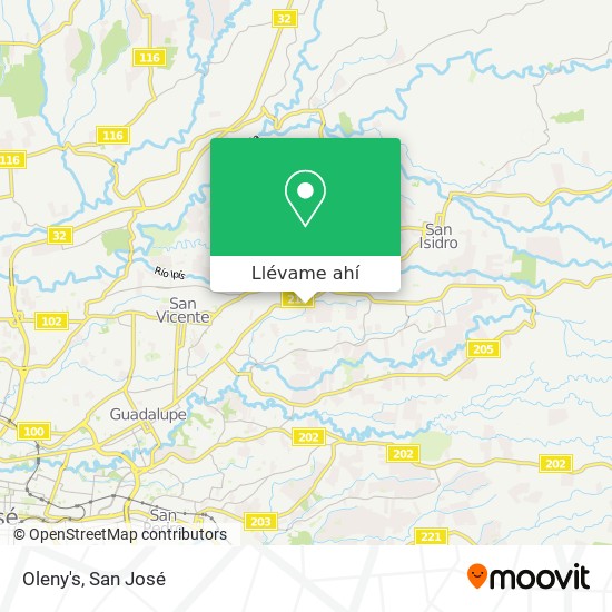 Mapa de Oleny's