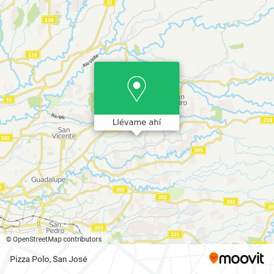 Mapa de Pizza Polo