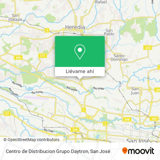 Mapa de Centro de Distribucion Grupo Daytron