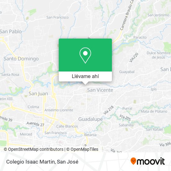 Mapa de Colegio Isaac Martin