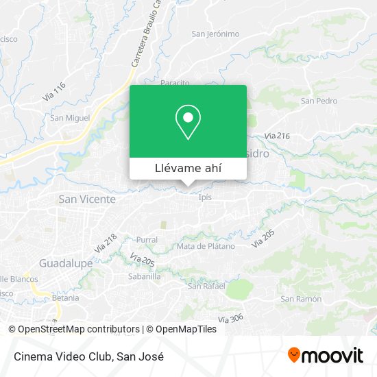 Mapa de Cinema Video Club