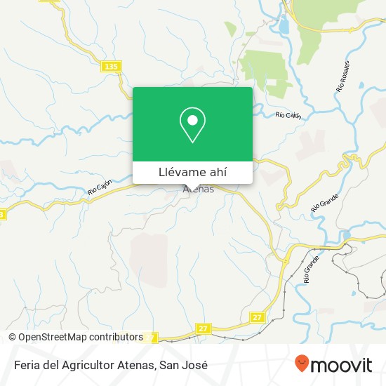 Mapa de Feria del Agricultor Atenas