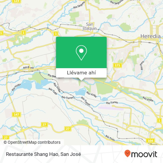 Mapa de Restaurante Shang Hao