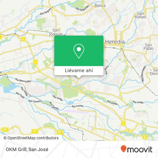 Mapa de OKM Grill