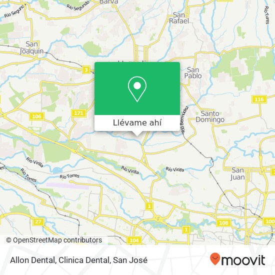 Mapa de Allon Dental, Clinica Dental
