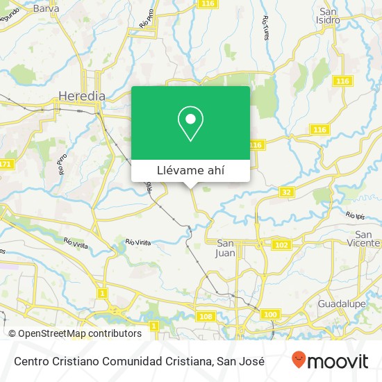 Mapa de Centro Cristiano Comunidad Cristiana