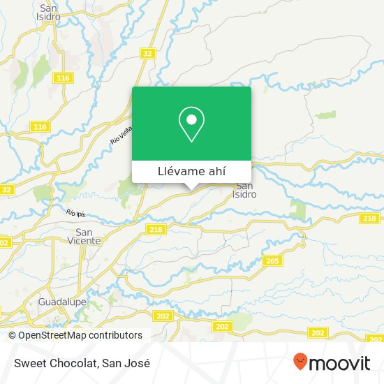 Mapa de Sweet Chocolat