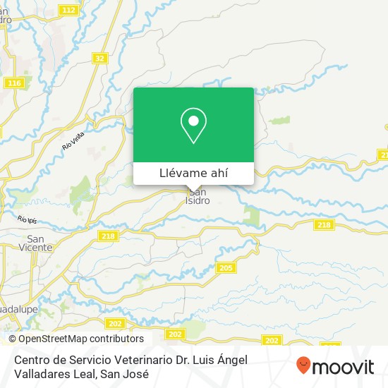 Mapa de Centro de Servicio Veterinario Dr. Luis Ángel Valladares Leal