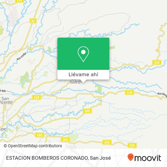 Mapa de ESTACION BOMBEROS CORONADO