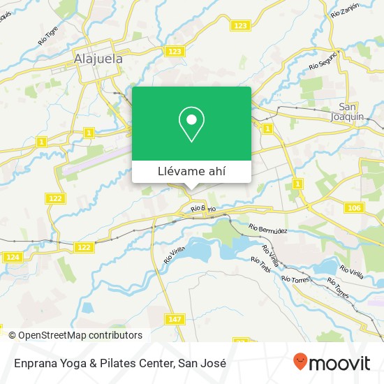 Mapa de Enprana Yoga & Pilates Center