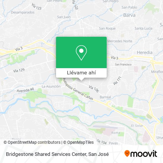 Mapa de Bridgestone Shared Services Center