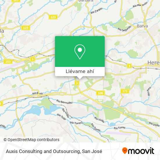 Mapa de Auxis Consulting and Outsourcing