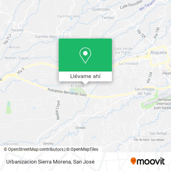 Mapa de Urbanizacion Sierra Morena