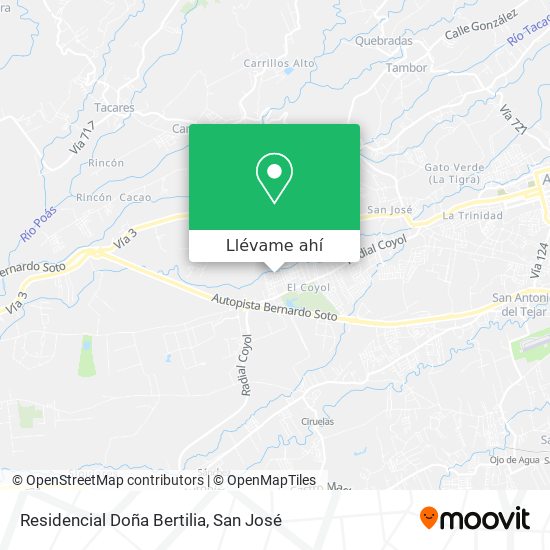 Mapa de Residencial Doña Bertilia