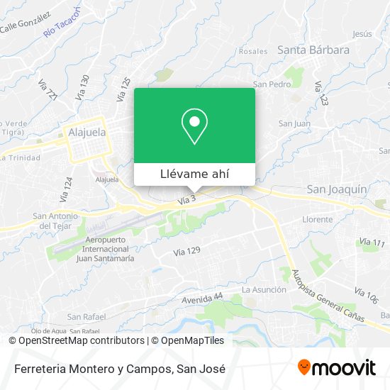 Mapa de Ferreteria Montero y Campos