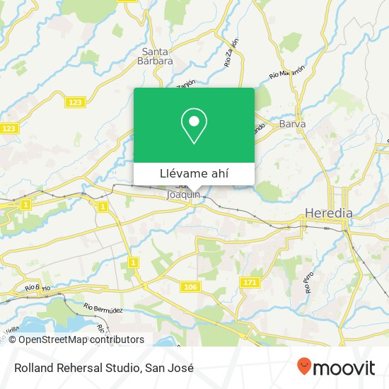 Mapa de Rolland Rehersal Studio