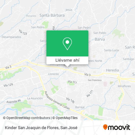 Mapa de Kinder San Joaquin de Flores