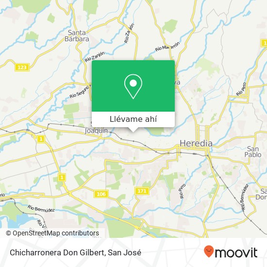 Mapa de Chicharronera Don Gilbert